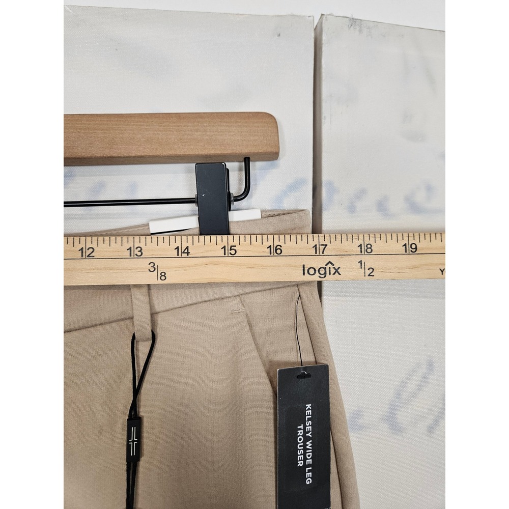 Liverpool Los Angeles Kelsey Wide Leg Trouser Biscuit Tan Womens 10/30 - Picture 8 of 11